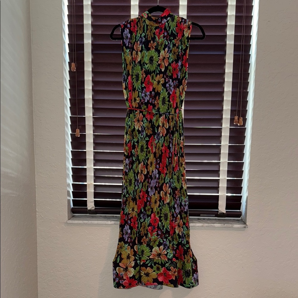 Milly Floral Sleeveless Maxi Dress